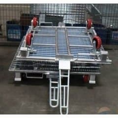 with wheel storage cage-mesh cage
